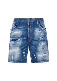 Dsquared2 Marine Fit Stretch Cotton Shorts