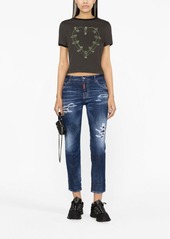 Dsquared2 mid-rise distressed skinny jeans