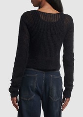 Dsquared2 Mohair Blend Open Knit Sweater
