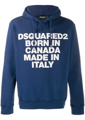 Dsquared2 motto print hoodie