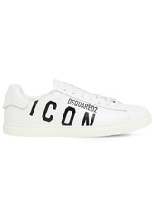 Dsquared2 New Tennis Icon Printed Leather Sneakers
