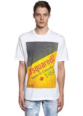 Dsquared2 Over Fit Printed Cotton Jersey T-shirt