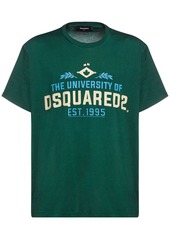 Dsquared2 Oversize Printed Cotton Jersey T-shirt