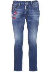 Dsquared2 Pac-man Cotton Denim Skater Jeans