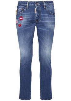 Dsquared2 Pac-man Cotton Denim Skater Jeans