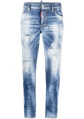 Dsquared2 paint-splatter distressed skinny jeans