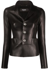 Dsquared2 panelled leather blazer