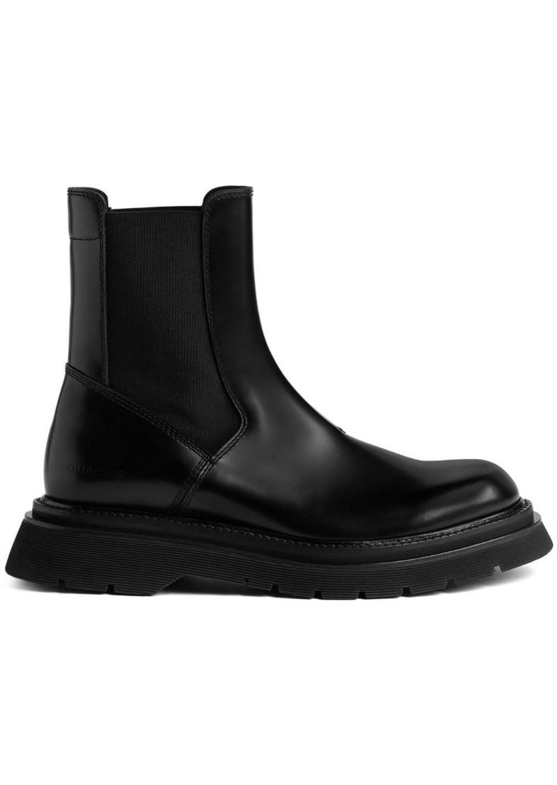 Dsquared2 patent leather Chelsea boots