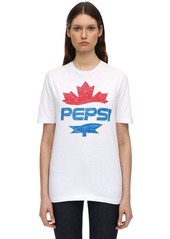 Dsquared2 Pepsi Print Cotton Jersey T-shirt