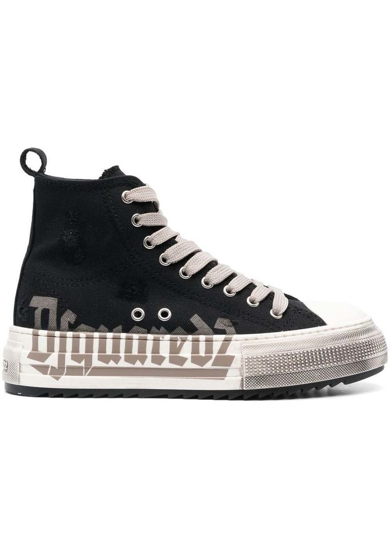 Dsquared2 logo-print platform sneakers