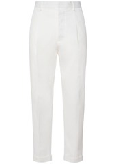 Dsquared2 Pleated Stretch Cotton Pants