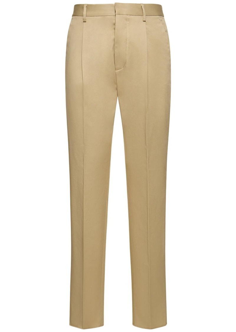 Dsquared2 Pleated Stretch Cotton Pants