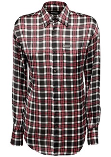 Dsquared2 Printed Check Twill Shirt