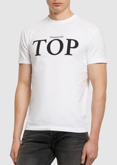 Dsquared2 Printed Cotton Jersey T-shirt