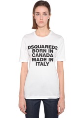 Dsquared2 Printed Cotton Jersey T-shirt