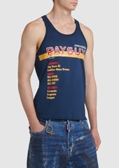 Dsquared2 Printed Cotton Jersey Tank Top