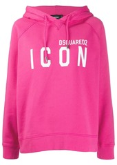 Dsquared2 printed logo oversized hoodie