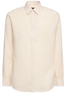Dsquared2 Relax Dan Cotton & Linen Striped Shirt