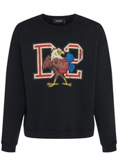 Dsquared2 Relaxed Fit Cotton Crew Sweatshirt