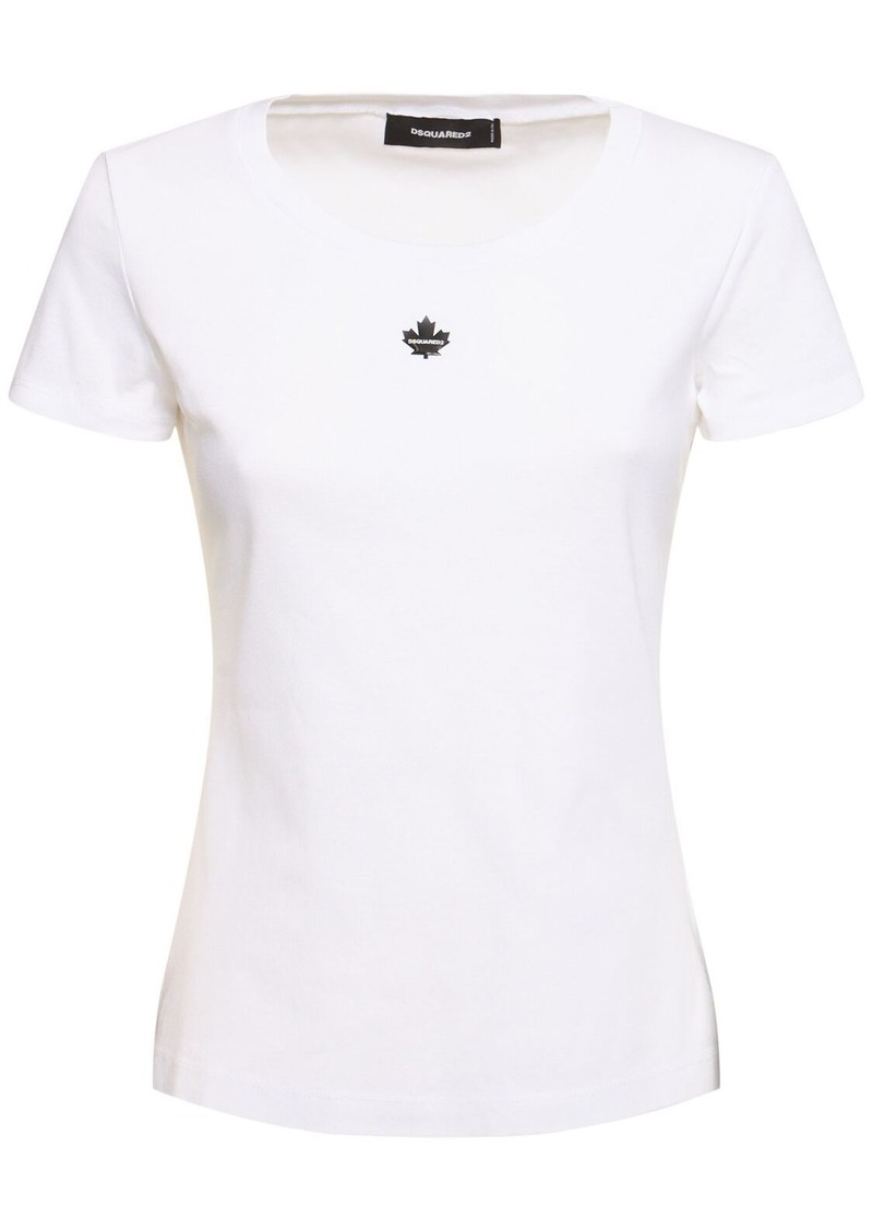 Dsquared2 Ribbed Cotton T-shirt