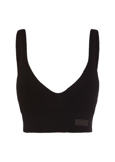 Dsquared2 Ribbed Wool Knit Crop Top