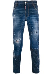 Dsquared2 ripped cropped jeans