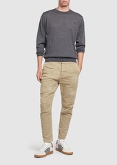 Dsquared2 Ripped Sexy Cotton Blend Cargo Pants