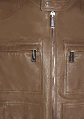 Dsquared2 Rocco Siffredi Leather Zip Jacket