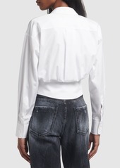 Dsquared2 Rolling Stones Distressed Crop Shirt