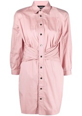 Dsquared2 ruched-detail shirt dress