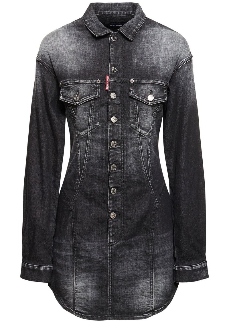 Dsquared2 Sexy Shape Denim Dress