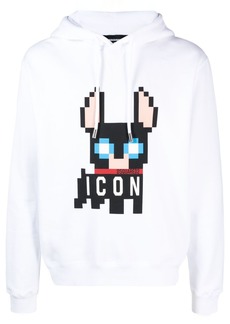 Dsquared2 signature Icon-motif cotton hoodie