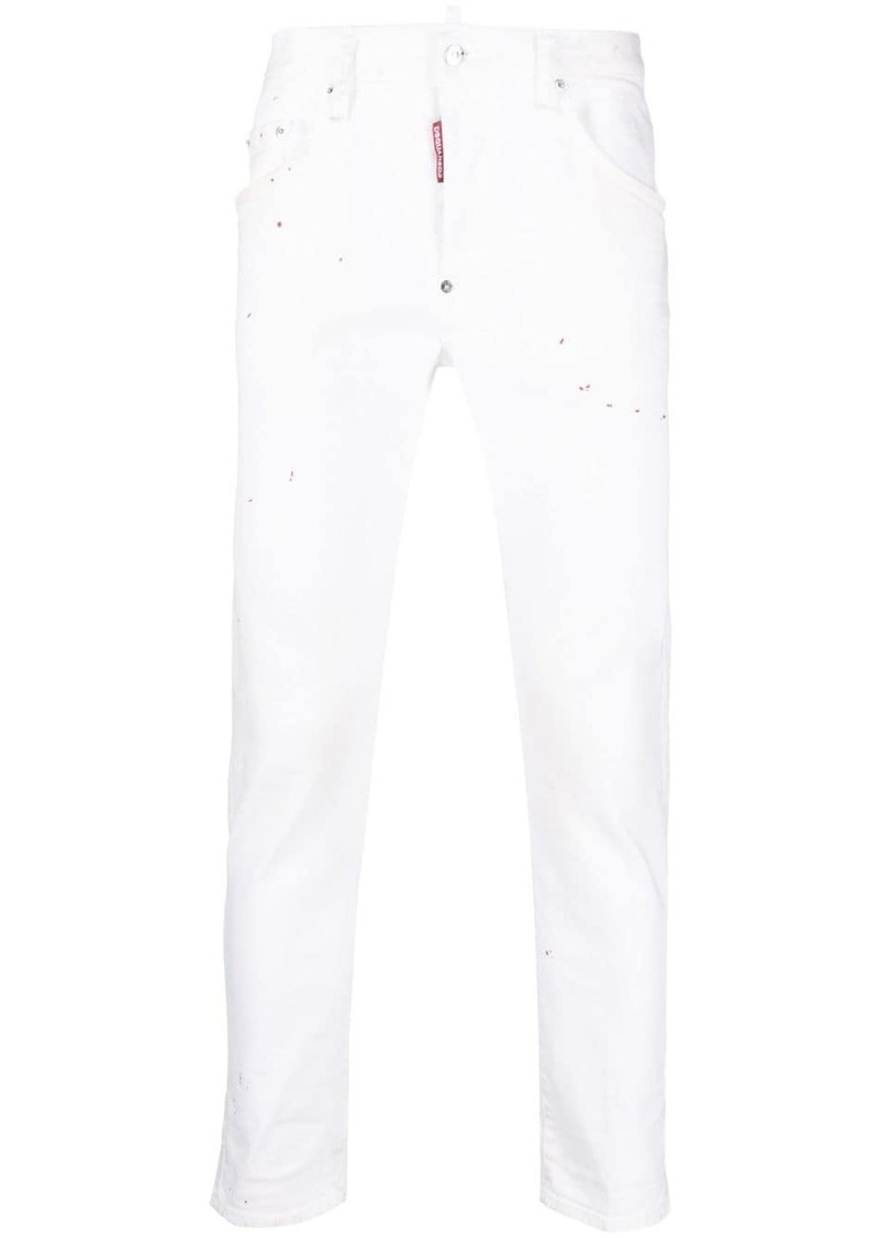 Dsquared2 Skater paint-splatter skinny jeans