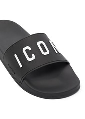 Dsquared2 logo-print flat slides