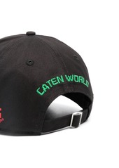 Dsquared2 slogan-embroidered cotton baseball cap