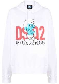 Dsquared2 Smurf logo-print hoodie