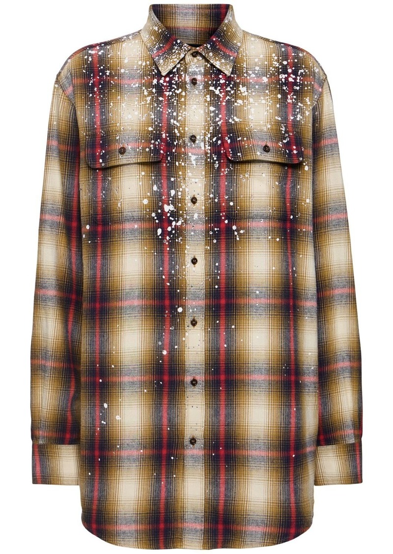 Dsquared2 Sparkling Grunge Military Shirt