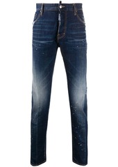 Dsquared2 splatter-effect slim-fit jeans