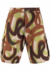 Dsquared2 spray-paint cargo shorts
