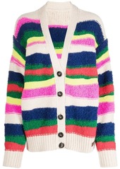 Dsquared2 striped brushed cardigan