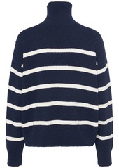 Dsquared2 Striped Cotton Bouclé Turtleneck Sweater