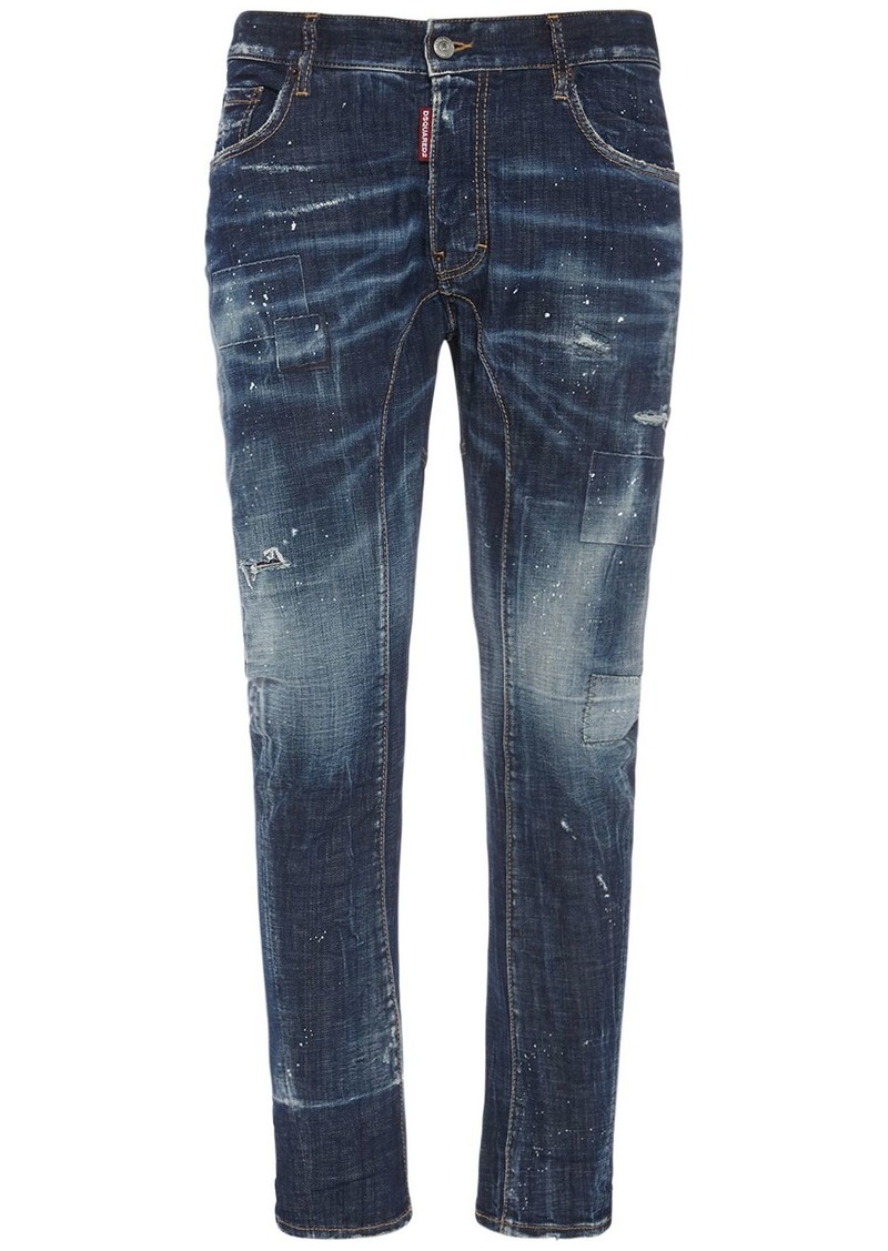 Dsquared2 Tidy Biker Fit Cotton Denim Jeans