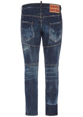 Dsquared2 Tidy Biker Fit Cotton Denim Jeans