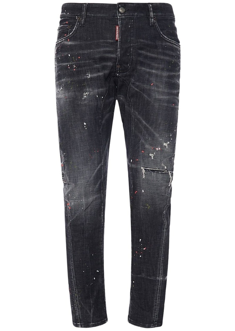 Dsquared2 Tidy Biker Fit Cotton Denim Jeans