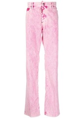 Dsquared2 tie-dye print straight trousers