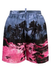 Dsquared2 tropical-print swim shorts