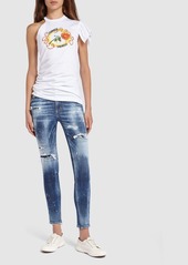 Dsquared2 Twiggy Distressed Skinny Jeans