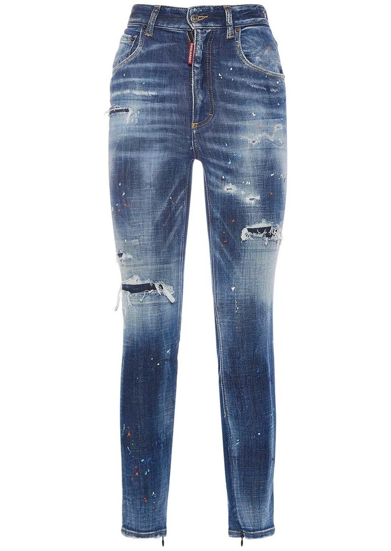 Dsquared2 Twiggy Distressed Skinny Jeans