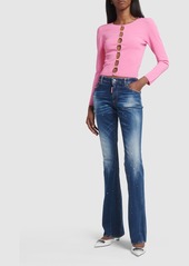 Dsquared2 Twiggy Midrise Denim Flared Jeans