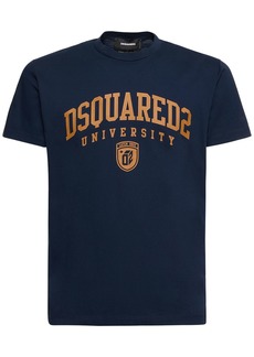 Dsquared2 University Logo Cotton Jersey T-shirt